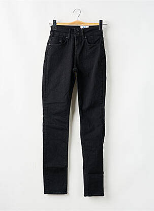 Jeans coupe slim stretch taille haute noir GARCIA femme