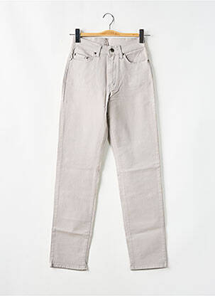 Jeans coupe slim poches taille haute gris JOST femme