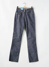 Jeans coupe droite taille haute taille haute bleu JOST femme