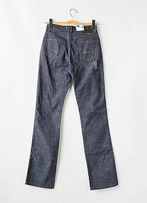 Jeans coupe droite taille haute taille haute bleu JOST femme