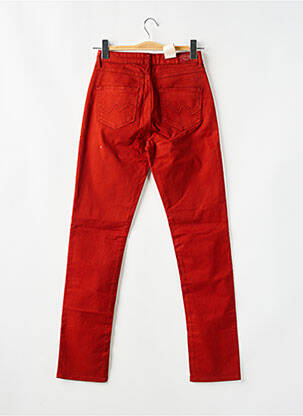 Pantalon slim taille haute taille haute orange KANOPE femme