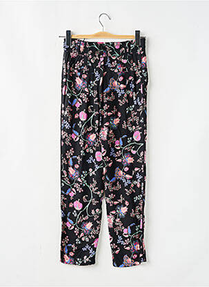 Pantalon droit tissage popeline taille haute noir STREET ONE femme