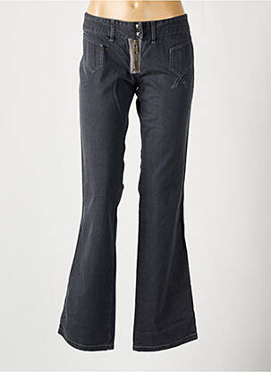 Jeans bootcut stretch taille basse gris GOTCHA femme
