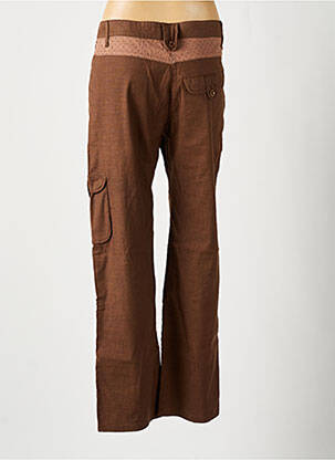 Pantalon cargo coupe droite taille normale marron JOST femme