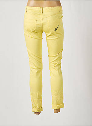 Jeans coupe slim taille basse taille basse jaune DESIGUAL femme