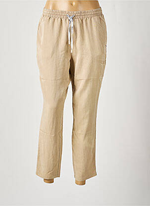 Pantalon 7/8 taille élastique taille normale beige BROADWAY femme