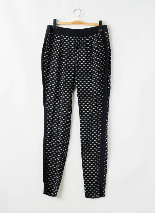 Pantalon chino broderie galons latéraux taille basse noir MEXX femme
