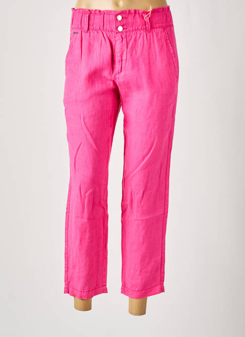 Pantalon 7/8 taille élastique taille normale rose STREET ONE femme