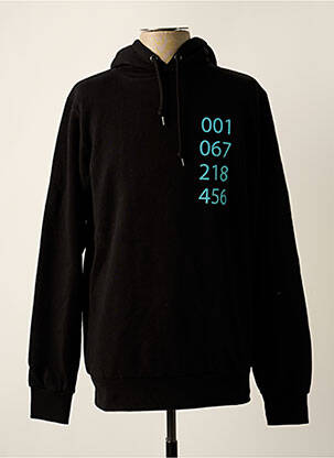 Sweat-shirt à capuche poches manches longues noir TEALER homme