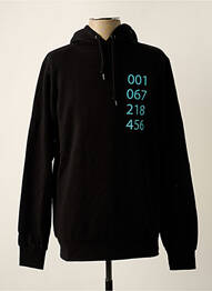 Sweat-shirt à capuche poches manches longues noir TEALER homme