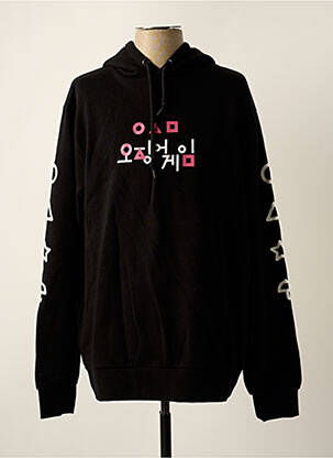 Sweat-shirt à capuche poches manches longues noir TEALER homme