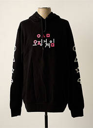 Sweat-shirt à capuche poches manches longues noir TEALER homme