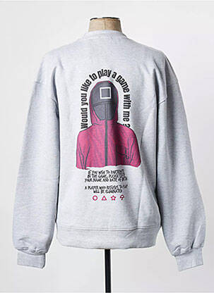 Sweat-shirt tissage jersey manches longues gris TEALER homme