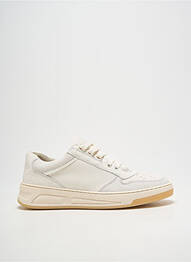 Baskets matière lisse talon de 4 à 6cm blanc BRONX femme
