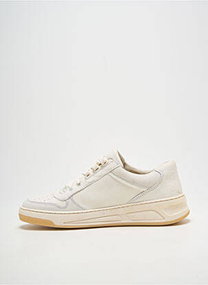 Baskets matière lisse talon de 4 à 6cm blanc BRONX femme