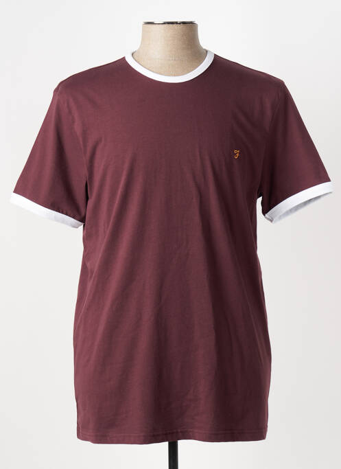 T-shirt stretch manches courtes violet FARAH homme