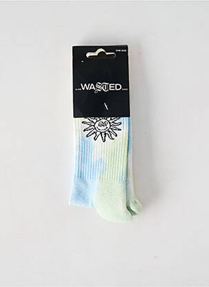 Chaussettes bleu WASTED PARIS pour femme