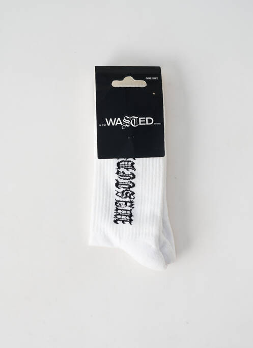 Chaussettes blanc WASTED PARIS pour femme