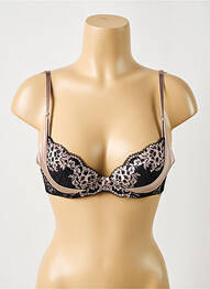 Soutien-gorge effet matière satinée haut soutien-gorge moulé noir AUBADE femme