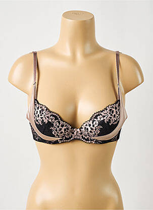 Soutien-gorge effet matière satinée haut soutien-gorge moulé noir AUBADE femme