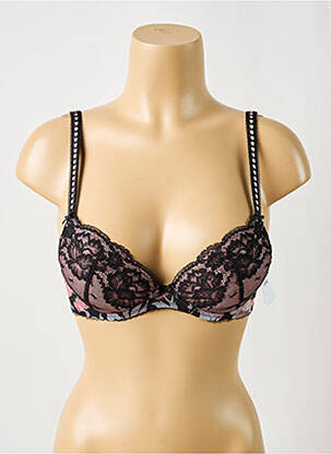 Soutien-gorge effet matière satinée haut soutien-gorge moulé noir AUBADE femme
