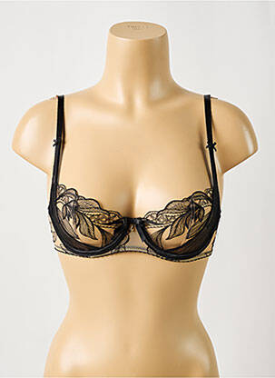 Soutien-gorge effet matière satinée haut soutien-gorge balconnet noir AUBADE femme