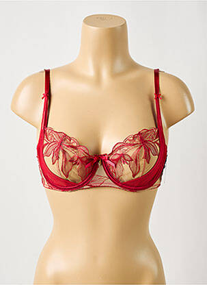 Soutien-gorge légère et transparente haut soutien-gorge emboitant rouge AUBADE femme