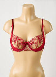 Soutien-gorge légère et transparente haut soutien-gorge emboitant rouge AUBADE femme