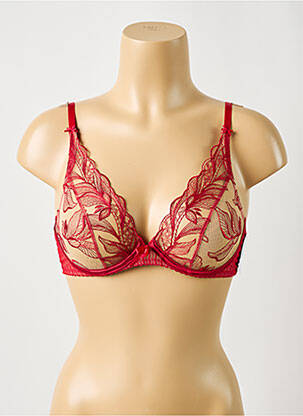 Soutien-gorge légère et transparente haut soutien-gorge emboitant rouge AUBADE femme