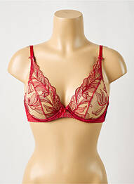 Soutien-gorge légère et transparente haut soutien-gorge emboitant rouge AUBADE femme