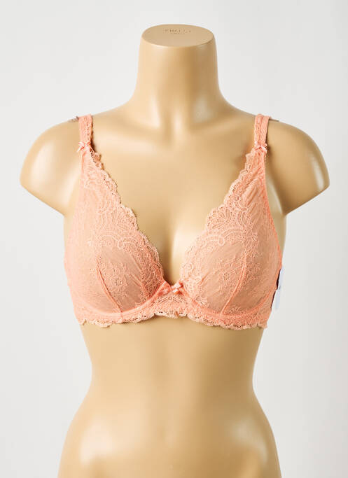 Soutien-gorge légère et transparente haut soutien-gorge emboitant orange AUBADE femme