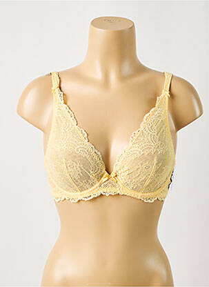Soutien-gorge effet matière satinée haut soutien-gorge emboitant jaune AUBADE femme