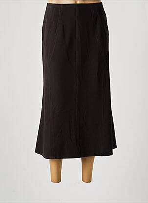 Jupe longue fermeture zippée au dos noir LEWINGER femme