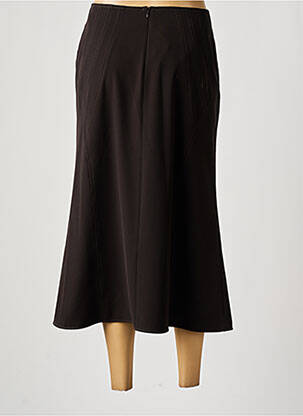 Jupe longue fermeture zippée au dos noir LEWINGER femme