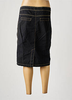 Jupe mi-longue taille normale noir DOUBLE ONE PEACE femme