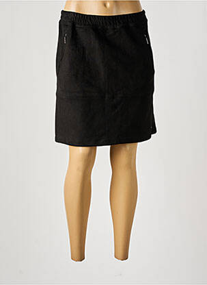 Jupe mi-longue stretch noir GARCIA femme