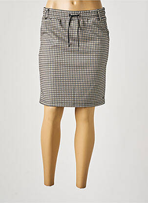Jupe mi-longue taille normale beige BROADWAY femme