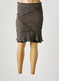 Jupe mi-longue taille normale gris JAD femme