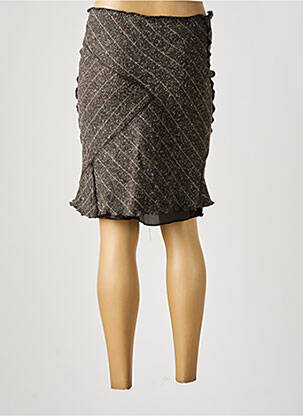 Jupe mi-longue taille normale gris JAD femme