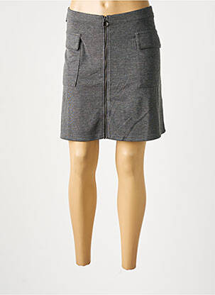 Jupe mi-longue stretch gris SMASH! femme