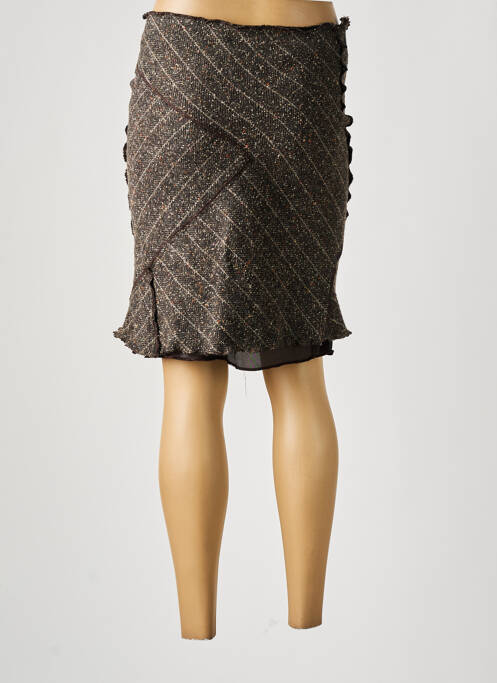 Jupe mi-longue gris JAD pour femme