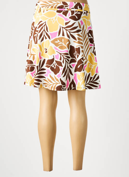 Jupe mi-longue jaune BROADWAY femme