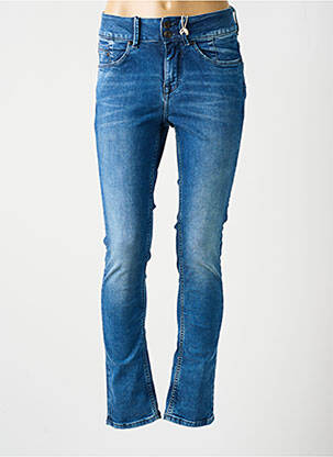 Jeans coupe slim stretch taille haute bleu GARCIA femme