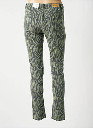 Jeans skinny stretch taille basse vert GARCIA femme
