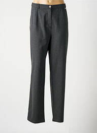 Pantalon droit taille à pinces taille normale gris LEWINGER femme