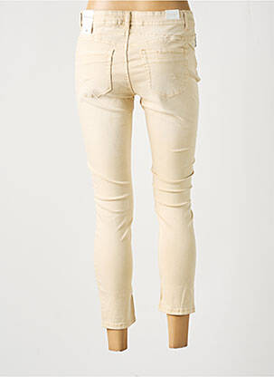 Pantalon 7/8 stretch taille basse beige BROADWAY femme