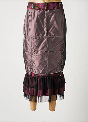 Jupe longue taille haute violet PAUSE CAFE femme