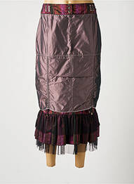 Jupe longue taille haute violet PAUSE CAFE femme