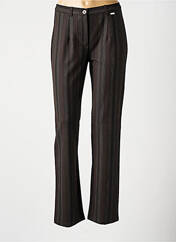 Pantalon droit marron LEWINGER pour femme seconde vue