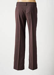 Pantalon droit marron S.C FASHION pour femme seconde vue